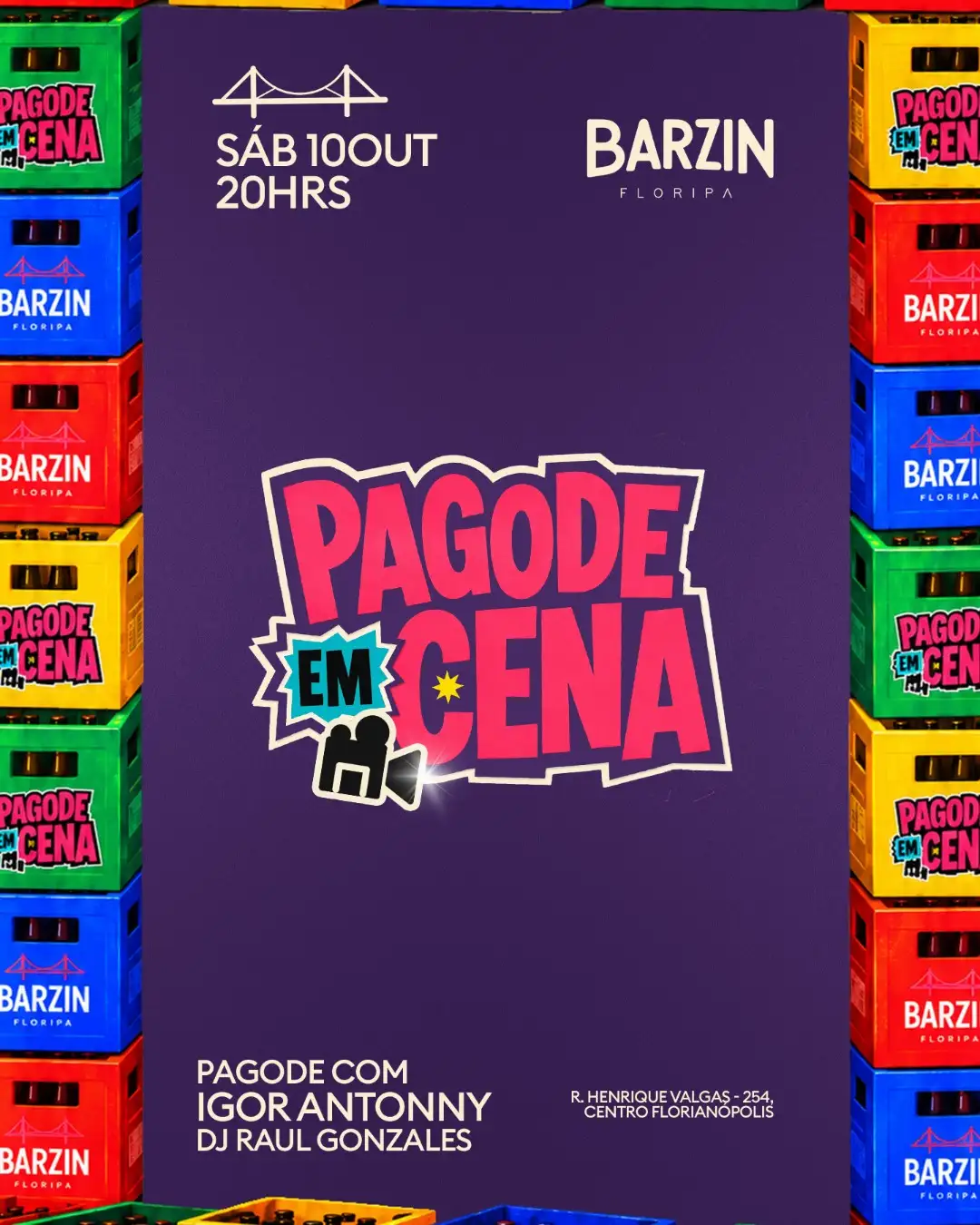 BARZIN SÁBADO 10/10 - PAGODE EM CENA - IGOR ANTONNY + DJ RAUL GONZALES