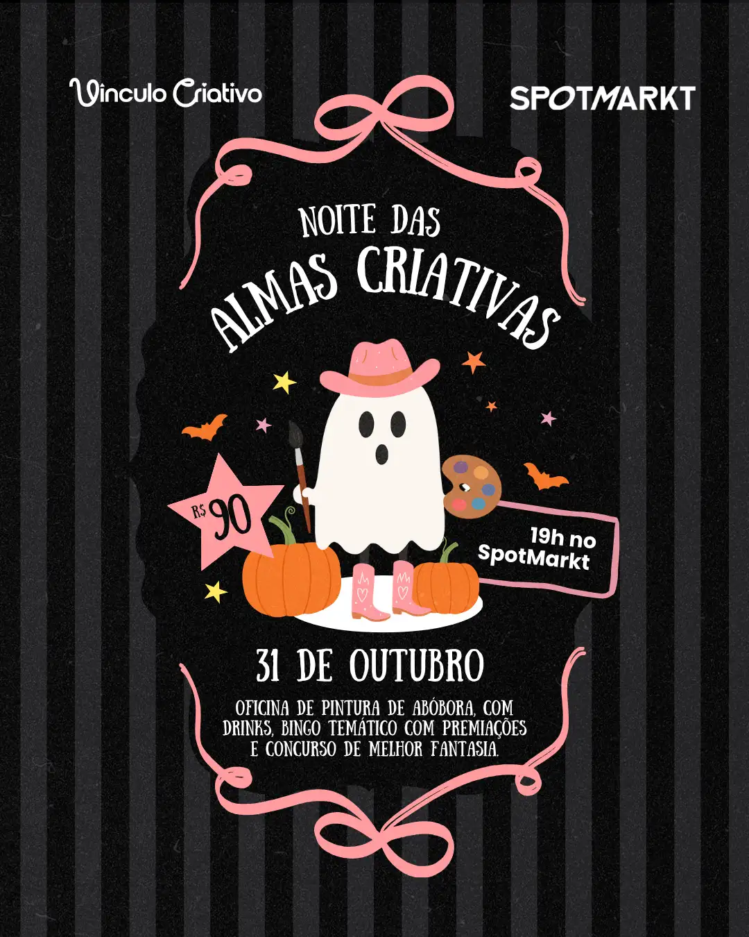 Halloween da Vínculo  — Festa + Pintura de Abóbora + Bingo