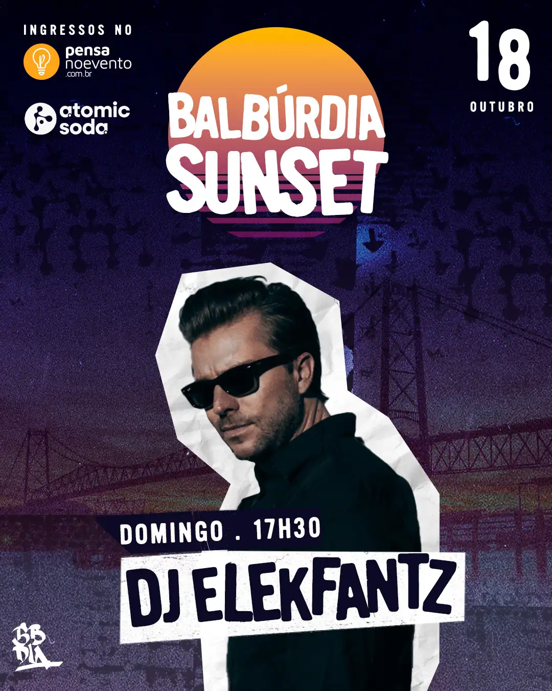 BALBÚRDIA SUNSET - COM ELEKFANTZ LONG SET