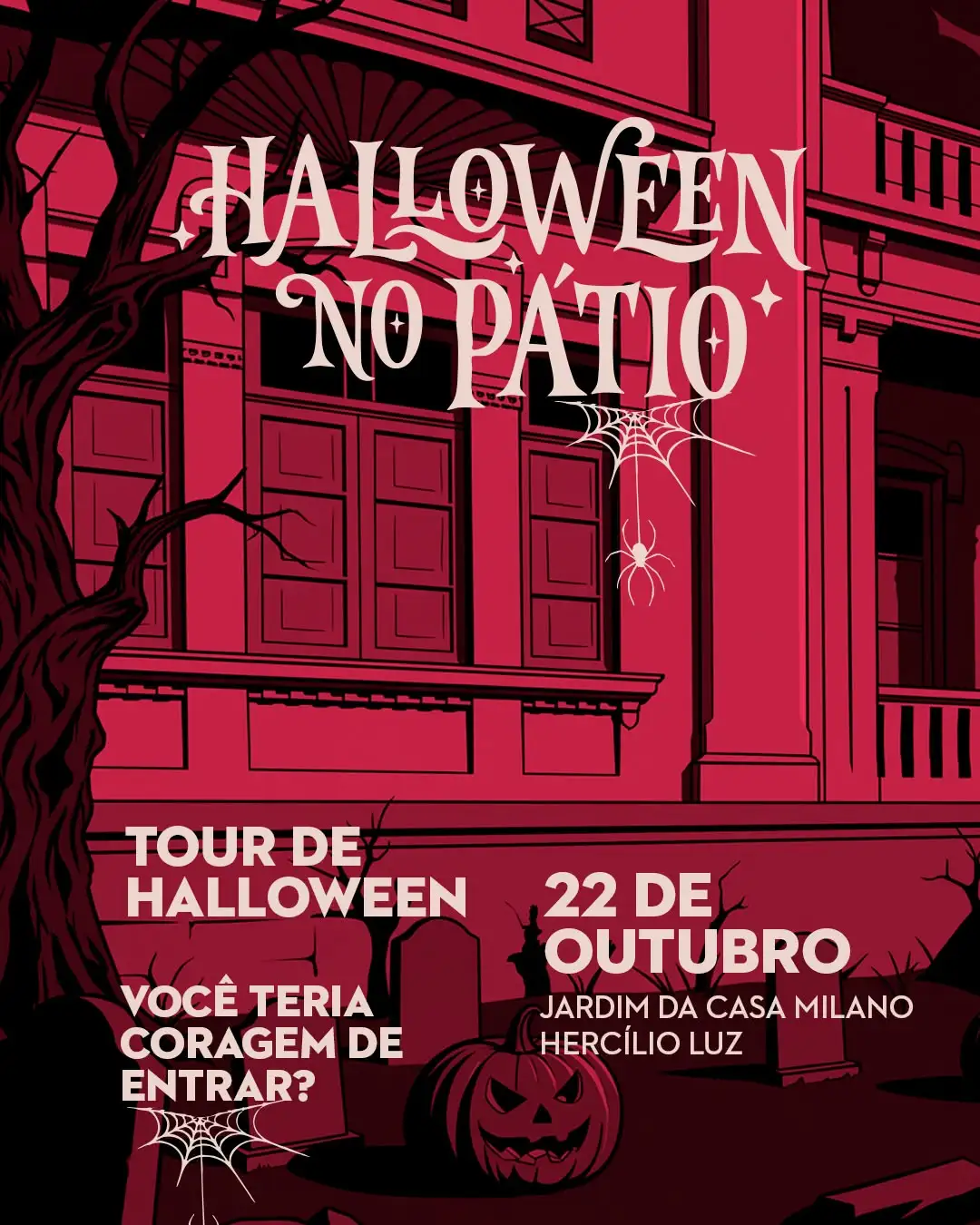 Halloween Jardim da Casa Milano Hercílio Luz