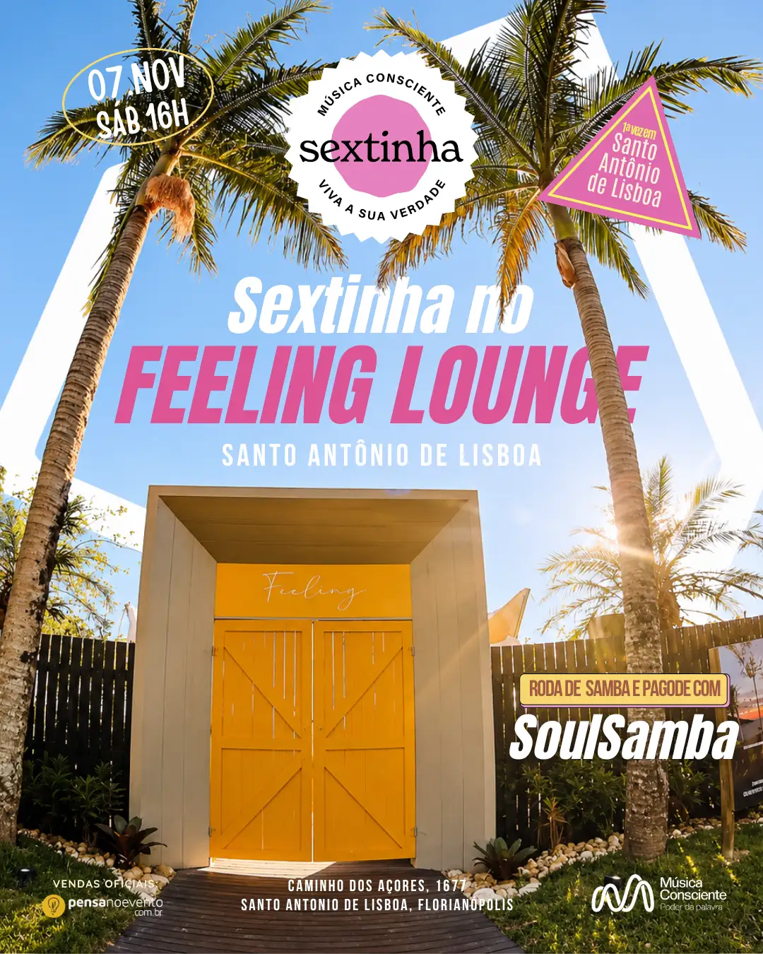Sextinha no Feeling Lounge: Santo Antônio de Lisboa!
