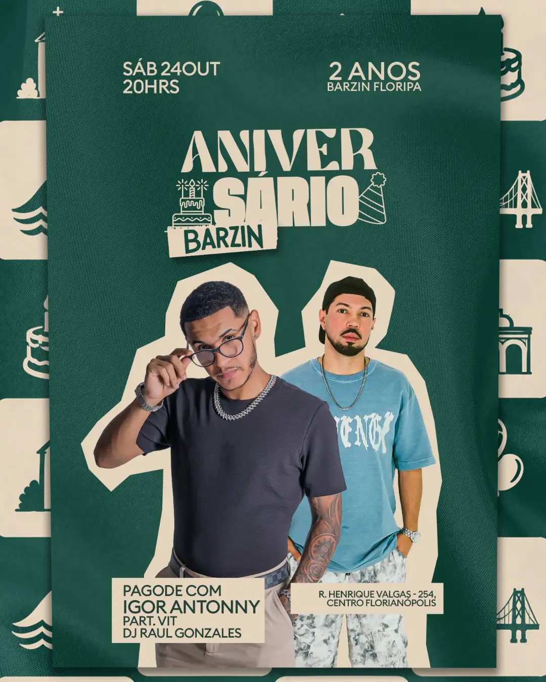 BARZIN SÁBADO - ANIVERSÁRIO BARZIN 2 ANOS - IGOR ANTONNY + DJ RAUL GONZALES
