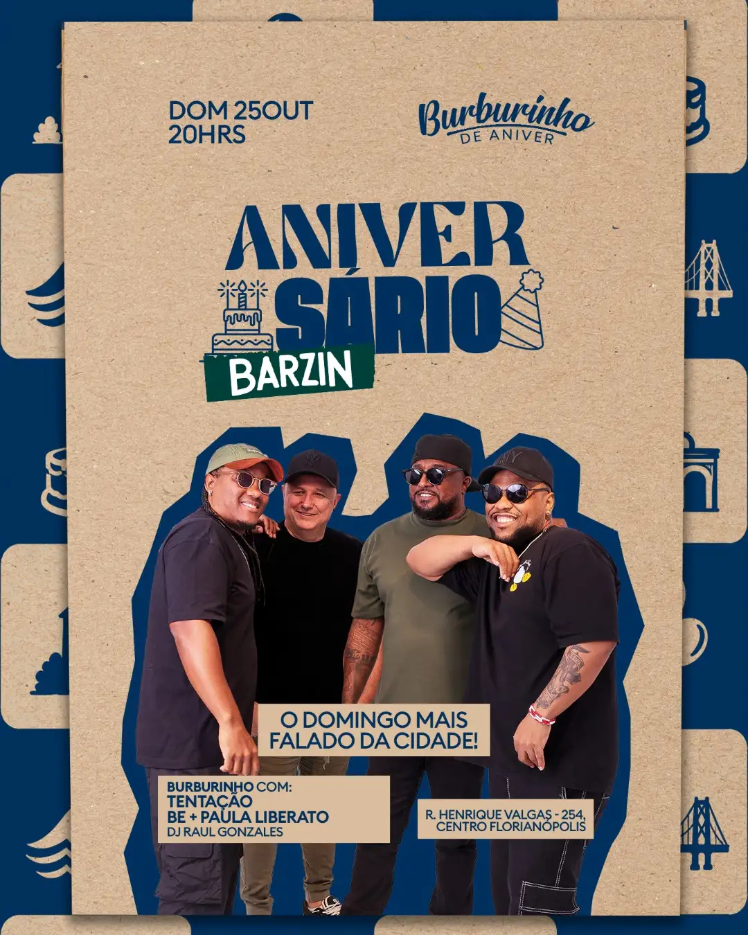 BARZIN DOMINGO - BURBURINHO DE ANIVERSÁRIO - GRUPO TENTAÇÃO + DJ RAUL GONZALES