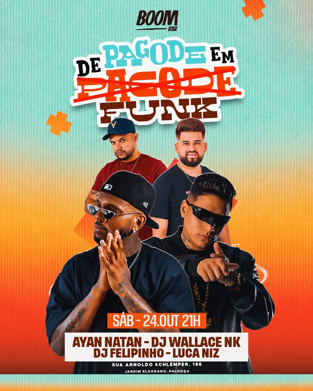 DE PAGODE EM FUNK - AYAN NATAN + DJ WALLACE NK + DJ FELIPINHO + PART. LUCA NIZ