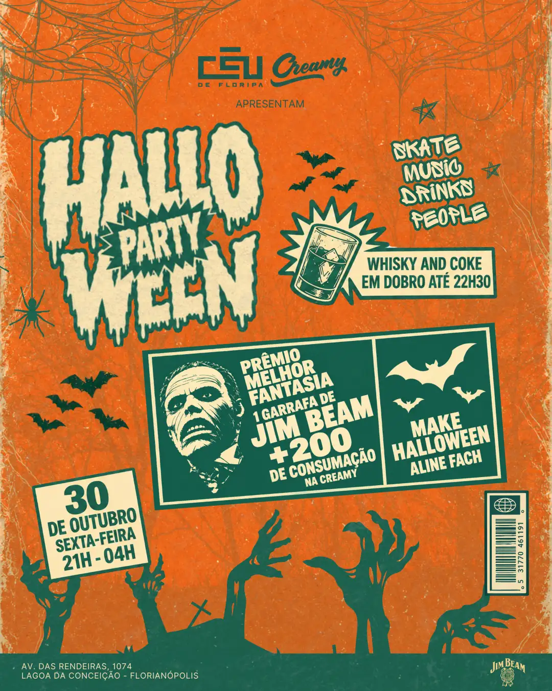 🎃 CÉU x CREAMY apresentam: HALLOWEEN PARTY! 👻🔥