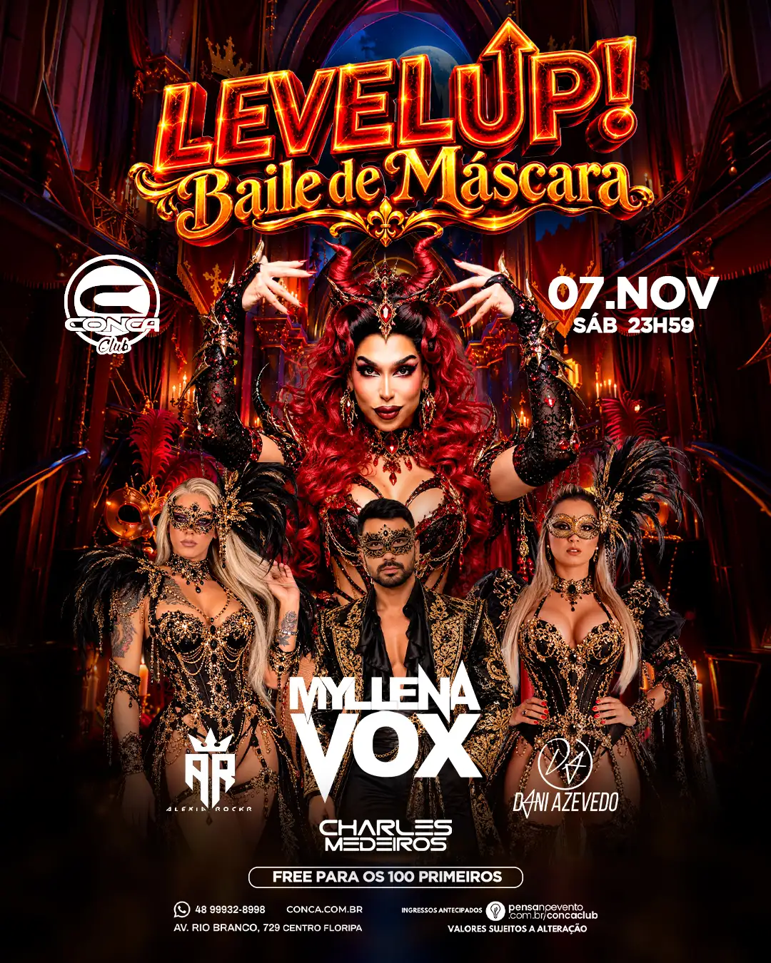 LEVEL UP • BAILE DE MÁSCARA