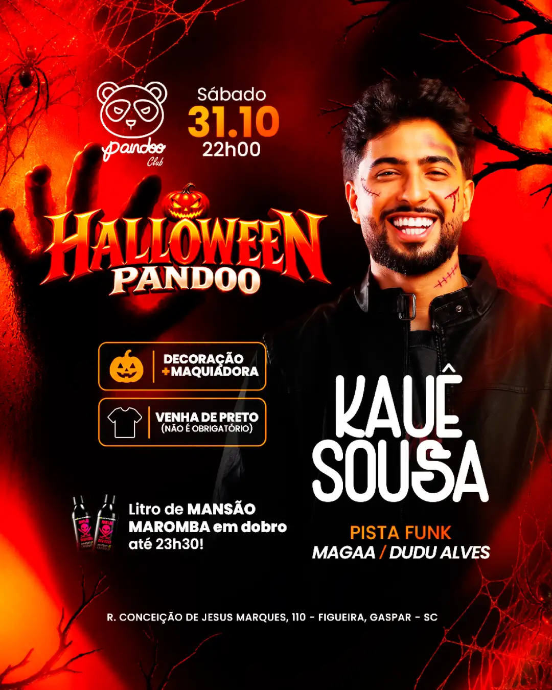 HALLOWEEN DA PANDOO COM KAUE SOUSA