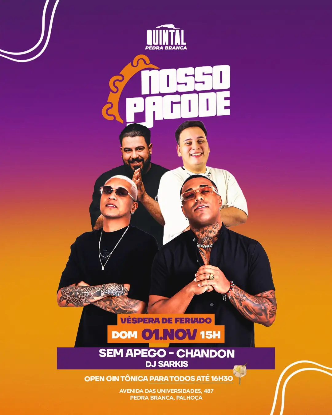 NOSSO PAGODE - SEM APEGO + CHANDON + DJ SARKIS