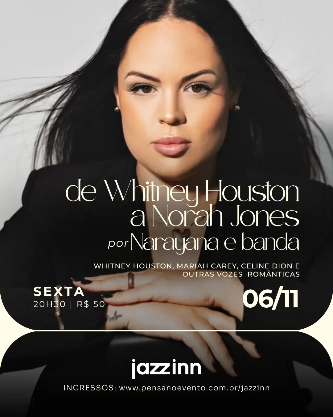 De WHITNEY HOUSTON a NORAH JONES por Narayana e banda