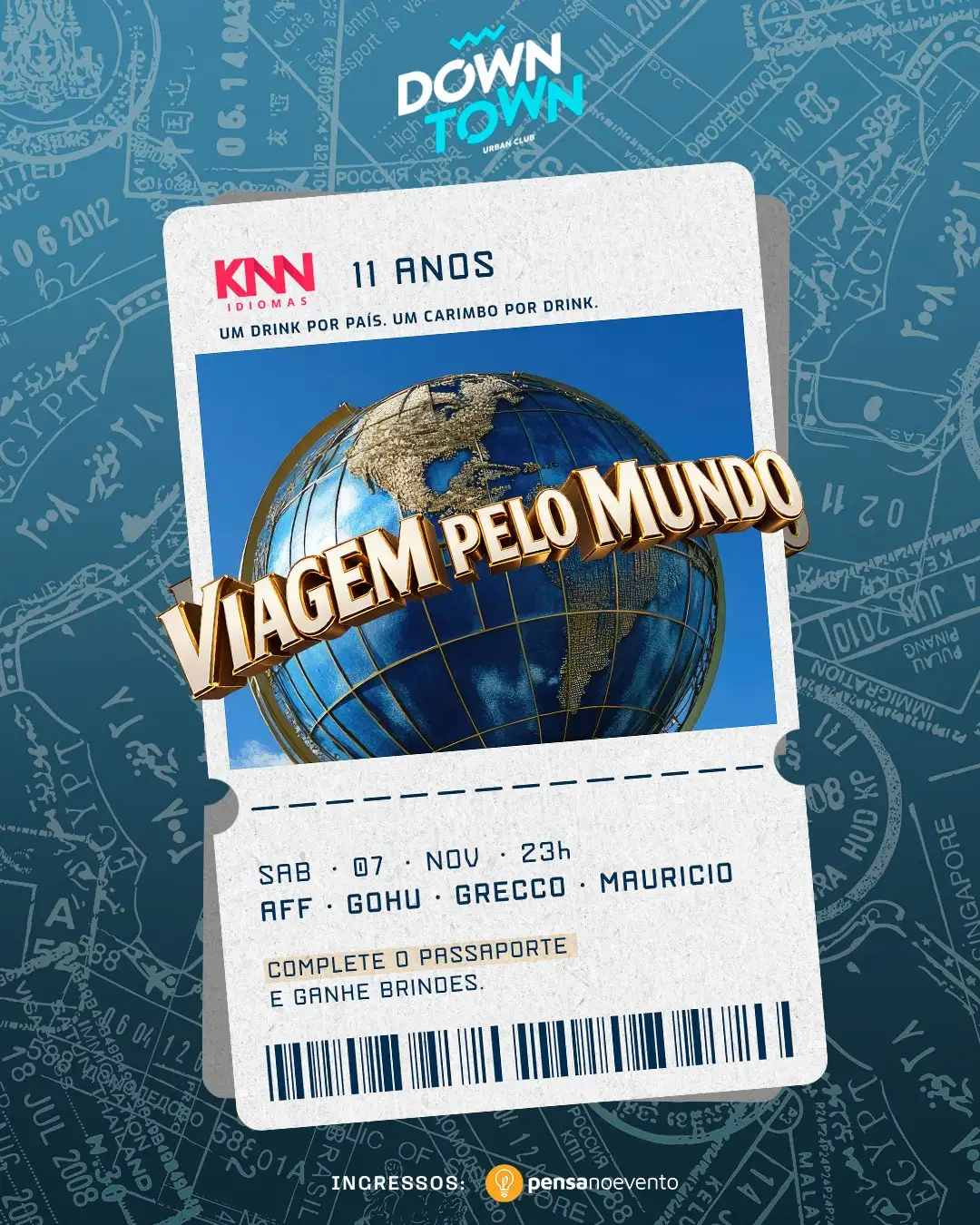 Viagem pelo Mundo 11 ANOS KNN