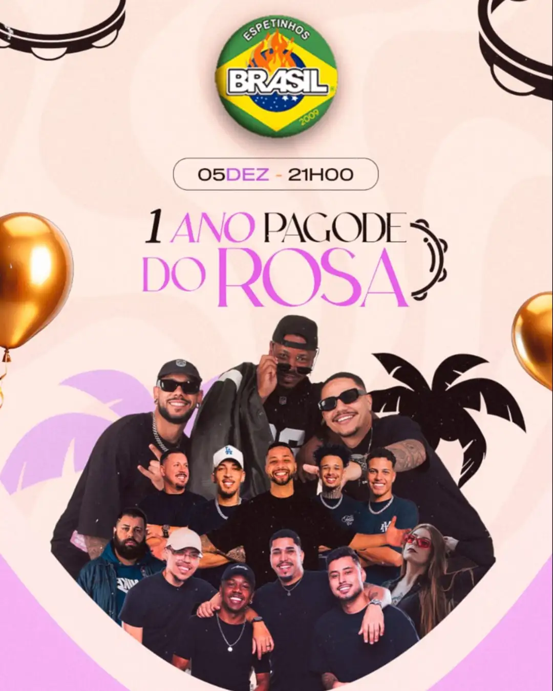 UM ANO PAGODE DO ROSA